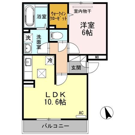 プランドール曙の物件間取画像